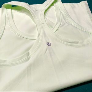 Lululemon Cool Racer Back II - lime green tank